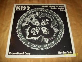 Kiss Rock And Roll Over Lp Vinyl Record Promo Radio Only Nblp 737 Sticker Rare