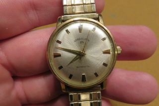 Vintage Lord Elgin Swiss Made Automatic 25 Jewels Men 