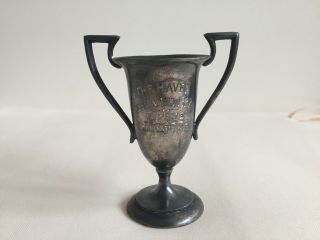 Antique " The Haven " 1922 Jumping Silver 928 Sm Trophy Cup Horse Show Showjumping