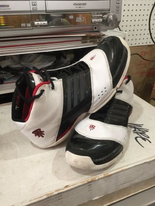 Adidas Vintage Tracy McGrady TMac Black White Red Formotion Shoes Size 11 3