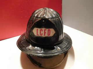 Vintage Cairns  War Baby  Style Aluminum Fire Helmet - L C F D