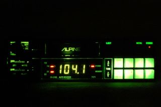 Vintage Alpine 7171 am/fm cassette car stereo Lamborghini Ferrari BMW 2