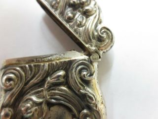 Antique 100yold,  Art Nouveau - Sterling Silver - Match Safe Fine No Mono