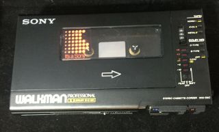 Vintage Sony Walkman Professional Stereo Cassette Recorder Player WM - D6C 4