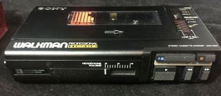 Vintage Sony Walkman Professional Stereo Cassette Recorder Player WM - D6C 5