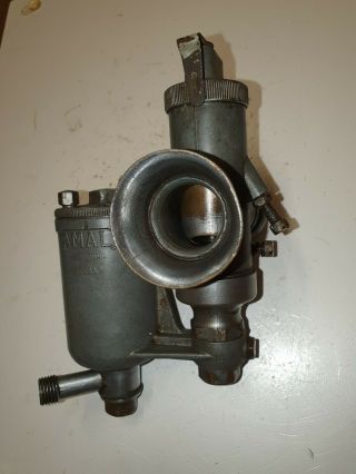 Vintage Amal 276ae/1be Carburettor Norton Wd 16h 1940 - 45 Bore Size 1 Inch