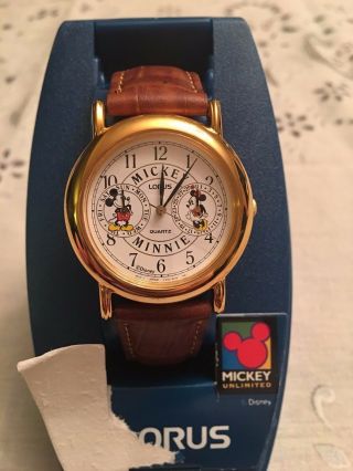 Vintage Walt Disney Mickey & Minnie Unlimited Lorus Watch BNIB 2