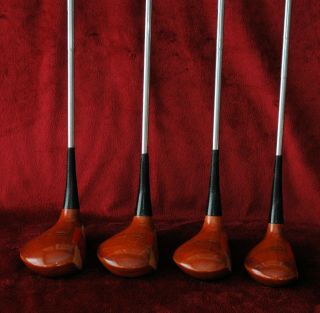 Vintage Macgregor Silver Scot Tourney T693w Vintage Woods Driver,  2,  3,  & 4