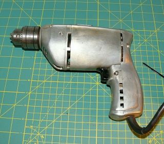 Vintage Craftsman 3/8 " Electric Industrial Drill 825 R.  P.  M. ,  3/8 H.  P.  3.  5 Amps