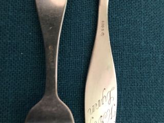 NORWAY OTTAR HVAL DAVID ANDERSEN 830S BAMSE OG MODELL CHILD FORK SPOON 3