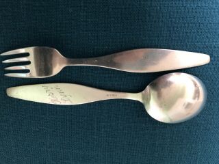 NORWAY OTTAR HVAL DAVID ANDERSEN 830S BAMSE OG MODELL CHILD FORK SPOON 7