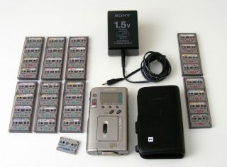 Sony Nt - 2 Digital Micro Recorder Vtg Scoopman Tiny Dat Walkman W/ Acces.
