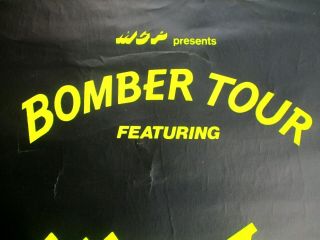 Motorhead Vintage 1979 Mega Rare Bomber Tour Poster 3