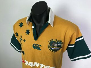 Vintage Canterbury Wallabies Australia Mens Rugby Union Jersey Size S 3