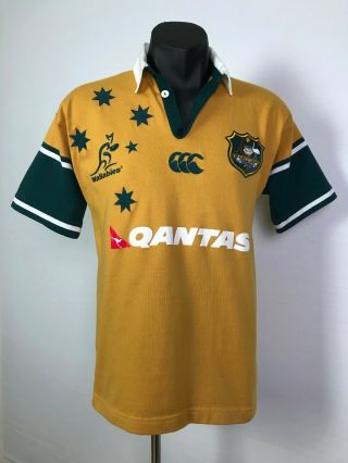 Vintage Canterbury Wallabies Australia Mens Rugby Union Jersey Size S 4