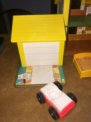 Fisher Price LITTLE PEOPLE PLAY FAMILY YELLOW HOUSE 952 100,  BOX VINTAGE TOY 4