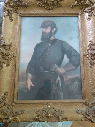 Civil War Confederate Thomas Jonathan Stonewall Jackson Frame Print
