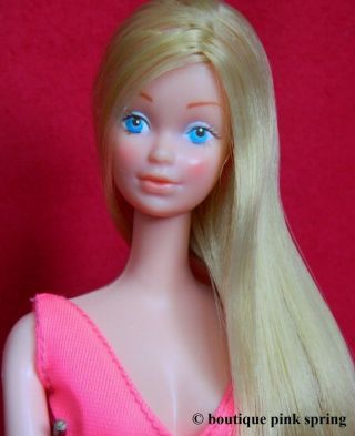 Vintage Mod Standard Steffie Face Barbie Doll 7382 W/ Best Buy 9157 Nightgown