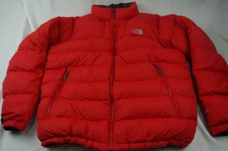 The North Face Mens Regular Xl Vintage 700 Puffer Jacket Red Down Ac02