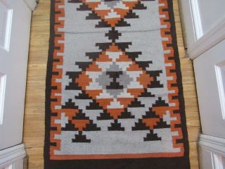 Vintage Navajo Rug 28 x 60 