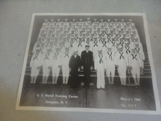Wwii May 31,  1944 U.  S.  Naval Training Center Group Photograph Company 267