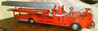 Vintage 1950s Doepke Model Toys Rossmoyne Ladder Fire Truck