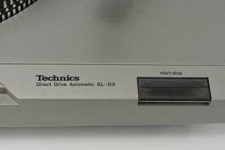 Vintage Technics SL - D3 Direct Drive Automatic Turntable - No Needle - 4