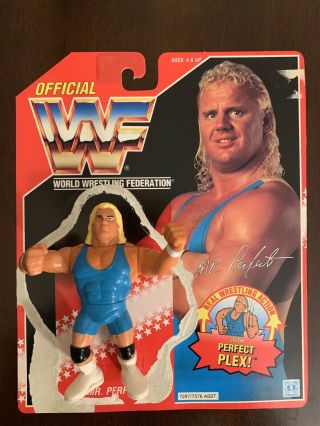 Wwf Hasbro Mr.  Perfect Series 8 Red Card Rare Vintage Wwe Action Figure