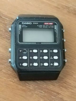 RARE VINTAGE CASIO CA - 86 134 DIGITAL LCD GAME ALARM CALCULATOR WATCH JAPAN 80 ' S 2