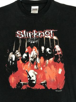 Slipknot Vintage 1999 Rare Debut Album Cover T - Shirt Xl Black Blue Grape 2 Sided