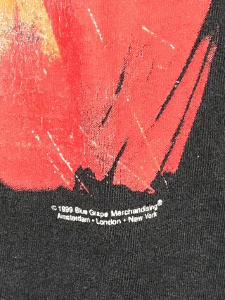 Slipknot Vintage 1999 Rare Debut Album Cover T - Shirt XL Black Blue Grape 2 Sided 3