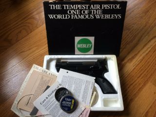 Vintage Webley & Scott Beeman Tempest Pellet Gun Air Pistol Manuals Daisy