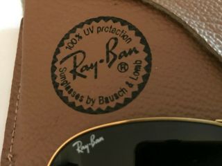 RAY BAN AVIATOR SUNGLASSES BY BAUSCH AND LOMB WITH CASE 62 mm 2