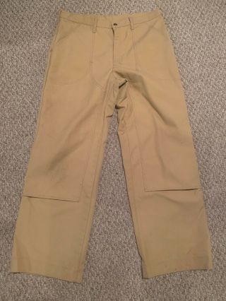Chouinard Patagonia Standup Pants Vintage 70s - 80s Size 38 Rare Khaki Tan Euc