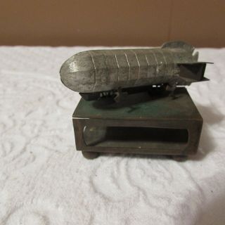 Vintage Graf Zeppelin Metal Aviation Display/paperweight 1 Of A Kind Rare