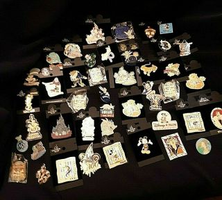 Vintage Disney Trading Pins - 44 Total & 12 Packs Of Backs - $4 Per Pin