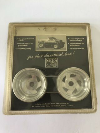 Vintage 2205 Sees Aluminum Front Wheels - King Cab - Packaging - Rare & Htf