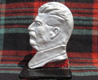 Bust Of Stalin Made By Hand In The Soviet Era