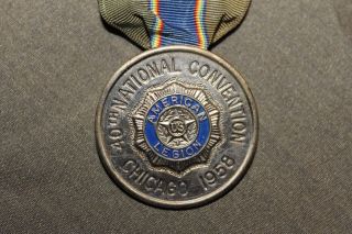 U.  S.  Veterans 1958 American Legion Chicago Convention Medal & Ribbon 2