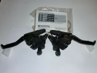 Nos Vintage Shimano Deore Xt 3 X 7 Speed Rapidfire Shifter/brake Lever Set