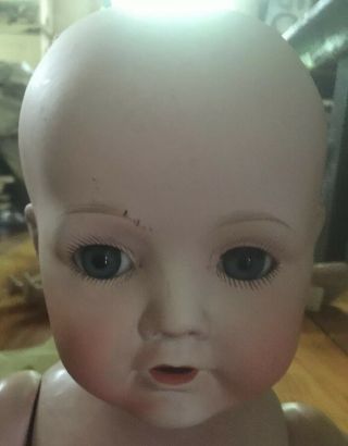 Antique Nippon Bisque Baby Doll 18”