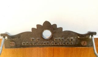 Victorian 1889 Patent “Paper File” CLIP BOARD General Store cast iron wood vtg 6