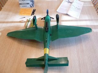 Vintage Cox Stuka JU - 87d Airplane Thimble Drome Gas Powered Green Version Rare 8