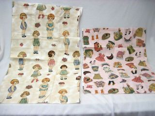 Vintage Windham Fabrics Presents Paper Dolls Sheryl Rae Marquez 28116 & 28117
