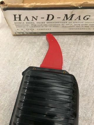 Vintage Han D Mag Model 10 Double Ended Probe Demagnetizer w/ Magnetometer 6