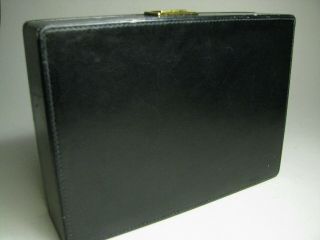 Vintage Authentic Black Leather Gucci Jewelry Box 8