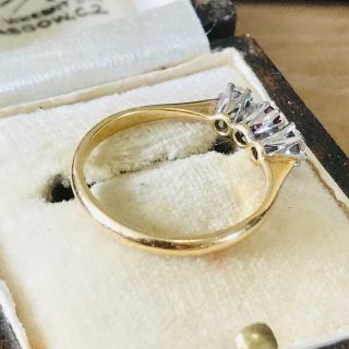 Art Deco 18ct,  18k Gold & Platinum Ruby & Diamond 3 stone engagement ring,  C1930 3