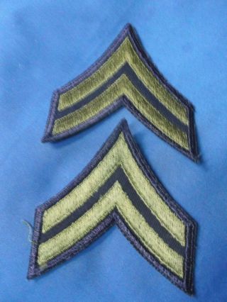 Us Army Wwii Corporal Chevron Rank Insignia Patch