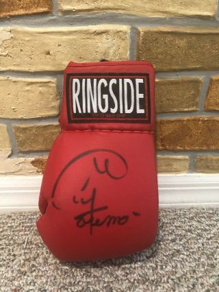 “big” George Foreman Signed Auto Vintage Ringside Boxing Glove Ibhof