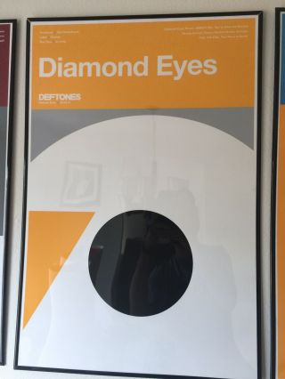 Deftones Diamond Eyes Serigraph 254 (poster Rare Lithograph) 24x36” Rare